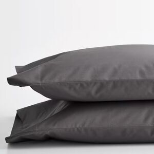 The Company Store Company Cotton Thyme Cotton Percale King Pillowcase (Set of 2)